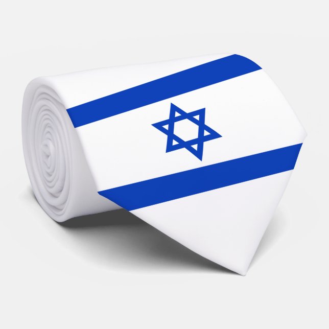 Flag of Israel Tie (Rolled)