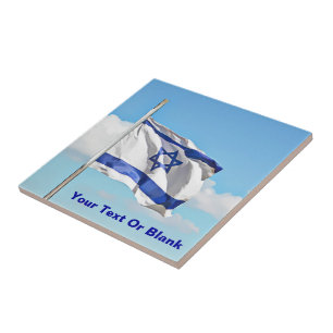 Flag Of Israel Tile