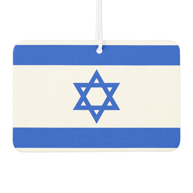 Flag of Israeli Car Air Freshener (Front)