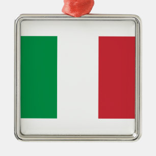 Flag of Italia Metal Ornament