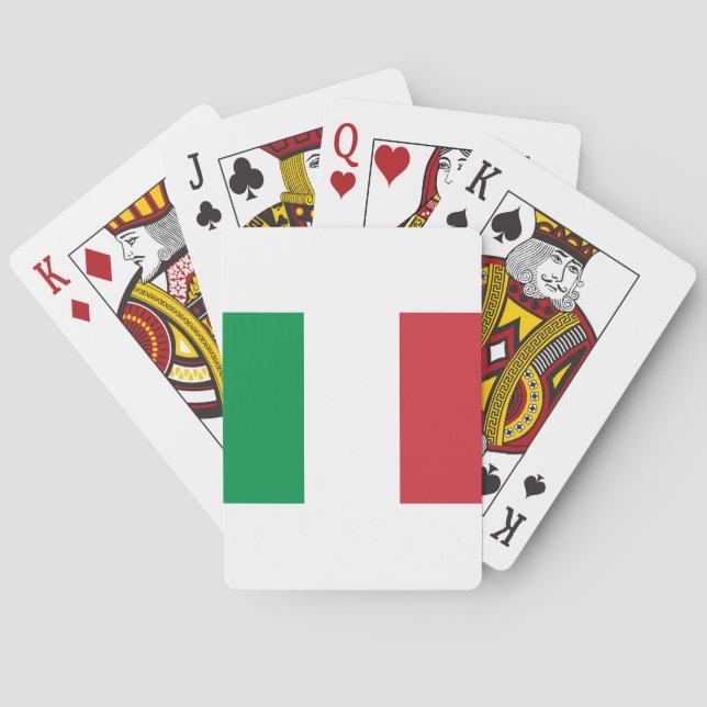 Flag of Italia Playing Cards (Back)