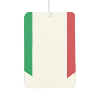 Flag of Italian on metal background Air Freshener