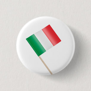Flag of Italy 1 Inch Round Button