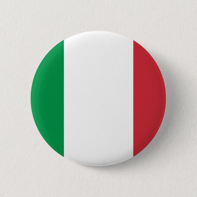 Flag of Italy 2 Inch Round Button (Front)