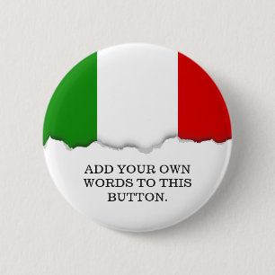 Flag of Italy 2 Inch Round Button