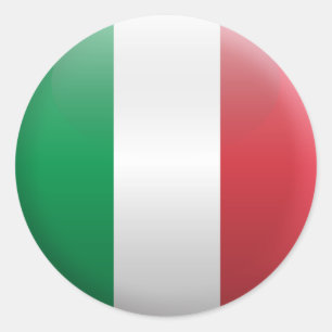 Flag of Italy Classic Round Sticker