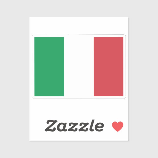 Flag of Italy custom-cut  (Sheet)