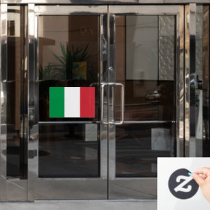Flag of Italy custom-cut Window Cling
