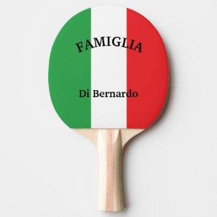 Flag of Italy Italian Flag Ping Pong Paddle