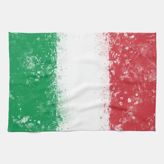 Flag of Italy Kitchen Towel (Horizontal)