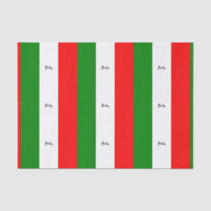 Flag of Italy, labelled Tissue Paper