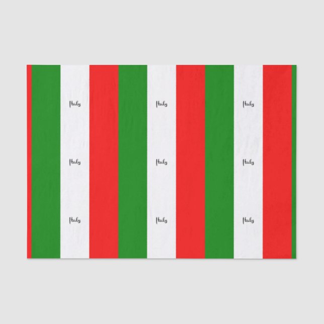 Flag of Italy, labelled Tissue Paper (Front)