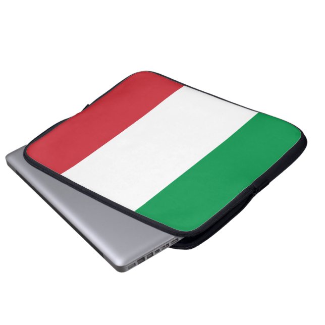 Flag of Italy Neoprene Laptop Sleeve (Front Bottom)