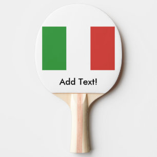 Flag of Italy Ping Pong Paddle