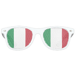 Flag of Italy Retro Sunglasses