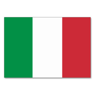 Flag of Italy Table Number