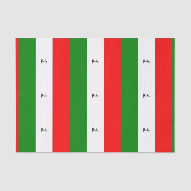 Flag of Italy Tissue Paper (Front)