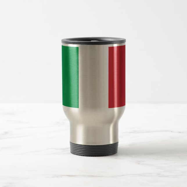 Flag of Italy Travel Mug (Center)