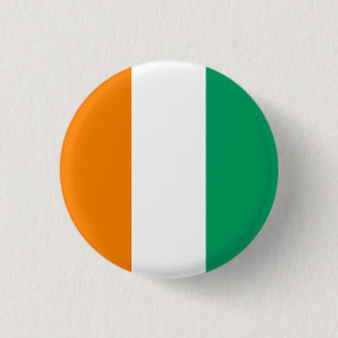 Flag of Ivory Coast 1 Inch Round Button