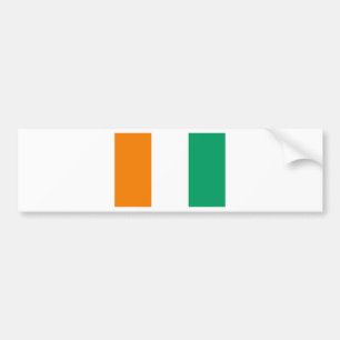 Flag of Ivory Coast - Drapeau de la Côte d'Ivoire Bumper Sticker