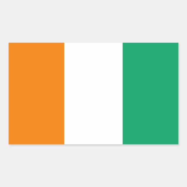 Flag of Ivory Coast - Drapeau de la Côte d'Ivoire Sticker (Front)