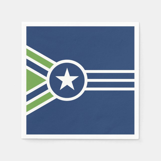 Flag of Jackson, Tennessee Napkin (Front)