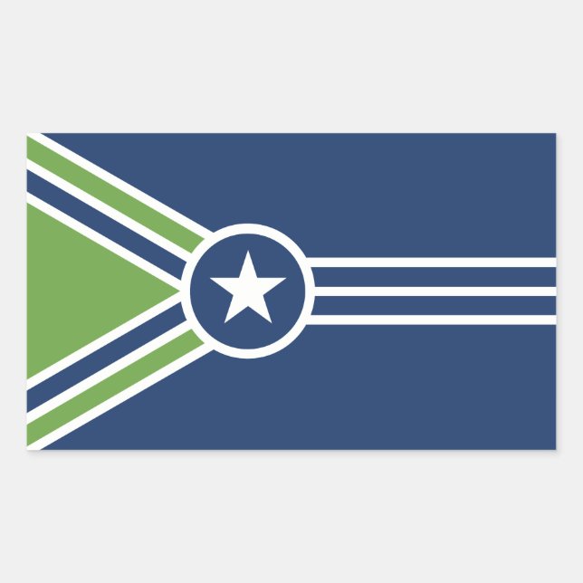 Flag of Jackson, Tennessee Sticker (Front)