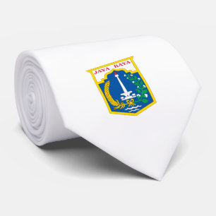 Flag of Jakarta (Indonesian Capital City) Tie