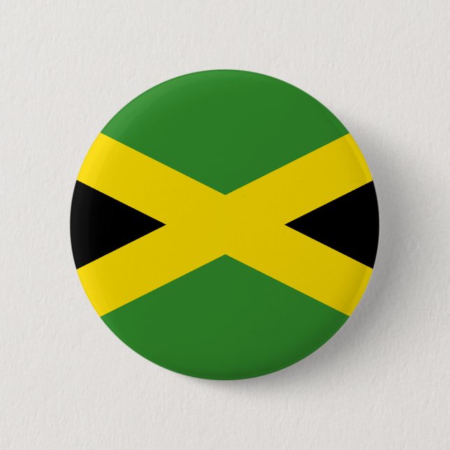 Flag of Jamaica 2 Inch Round Button (Front)