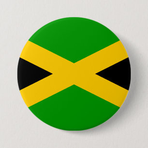Flag of Jamaica 3 Inch Round Button