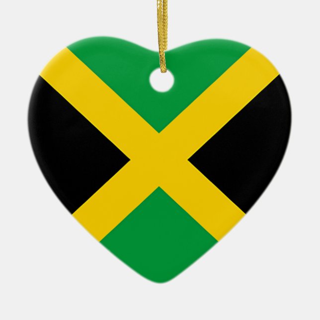 Flag of Jamaica Ceramic Ornament (Front)