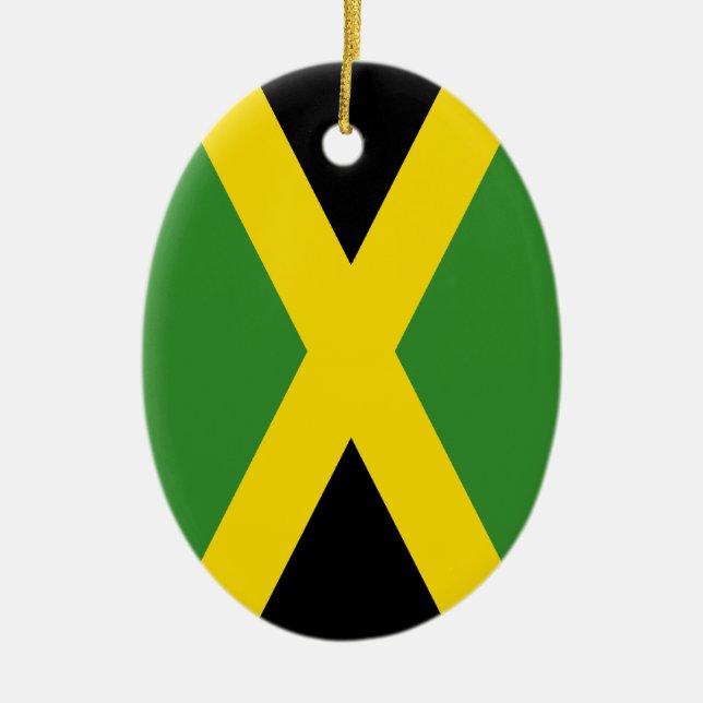 Flag of Jamaica Ceramic Ornament (Front)