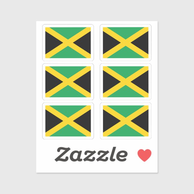 Flag of Jamaica Collection pack of 6 (Sheet)