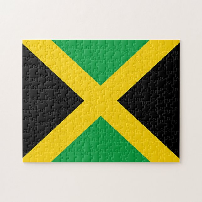Flag of Jamaica Jigsaw Puzzle (Horizontal)
