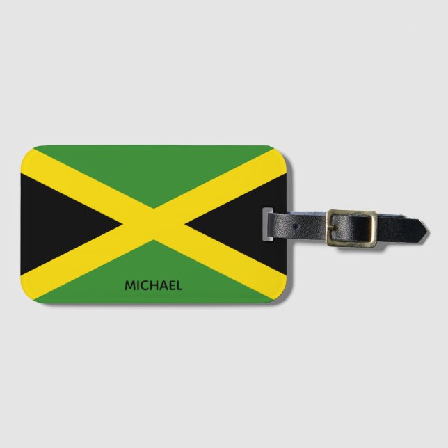 Flag of Jamaica Luggage Tag (Front Horizontal)