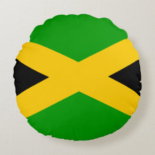 Flag of Jamaica Round Pillow