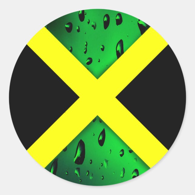 Flag of Jamaica Round Sticker (Front)