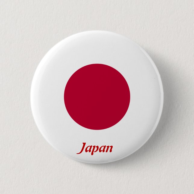 Flag of Japan 2 Inch Round Button (Front)