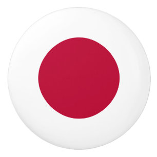 Flag of Japan Ceramic Knob