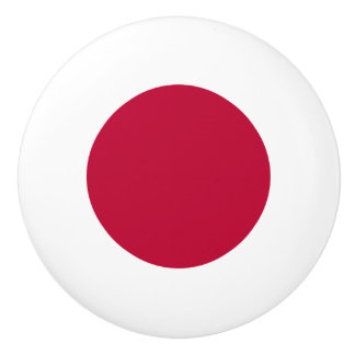 Flag of Japan Ceramic Knob
