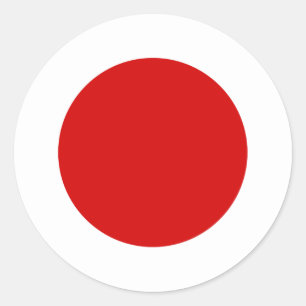 Flag of Japan Classic Round Sticker