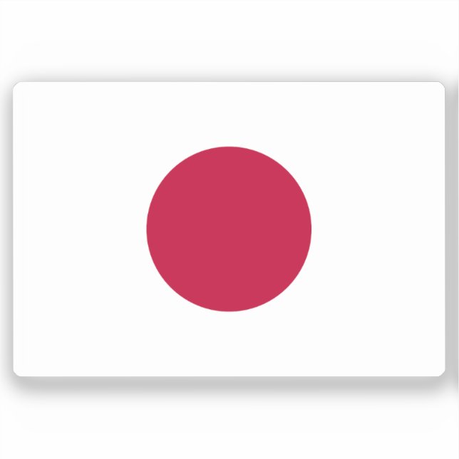 Flag of Japan, Hinomaru custom-cut  (Front)