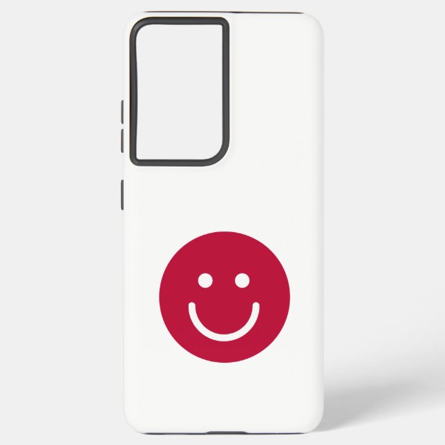 Flag of Japan with Smile face Samsung Galaxy S21 Ultra Case (Back)