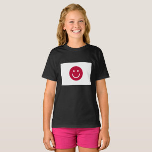 Flag of Japan with Smile face T-Shirt