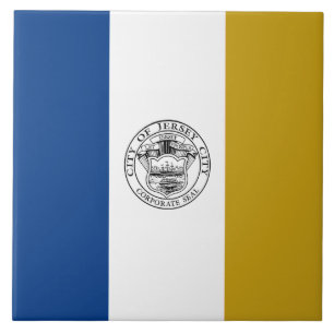 Flag of Jersey City (New Jersey) Tile