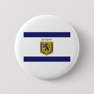 Flag of Jerusalem 2 Inch Round Button