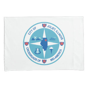 Flag of Joliet (Illinois) Pillowcase