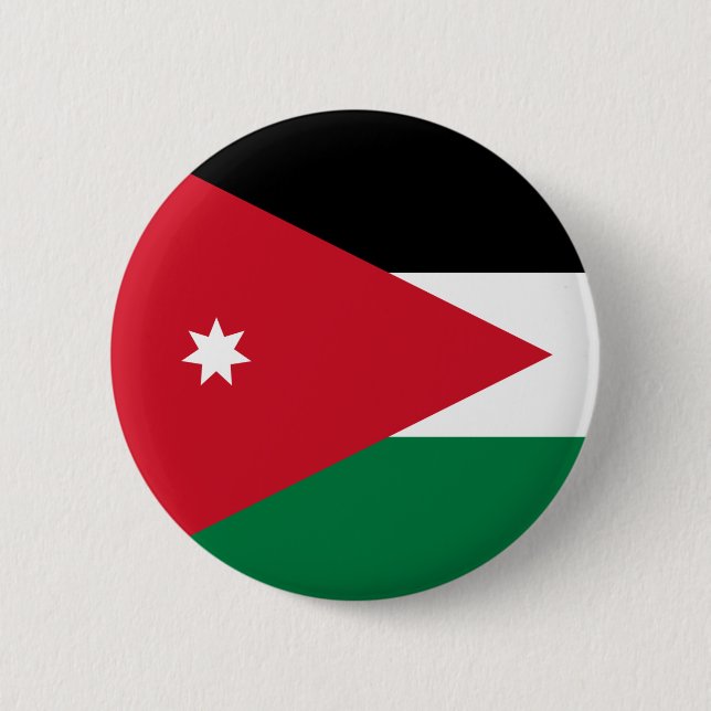Flag of Jordan  Button (Front)