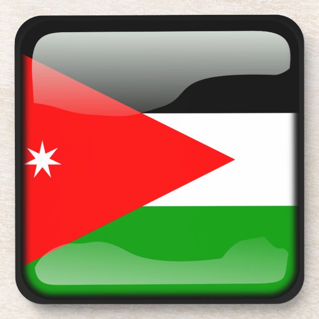 Flag of Jordan Coaster (Front)