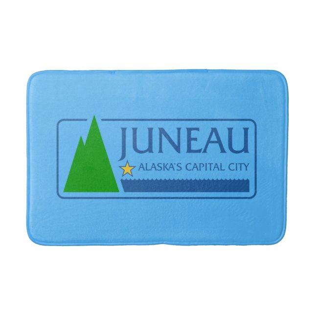 Flag of Juneau, Alaska Bathroom Mat (Front)